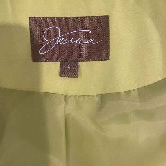 Jacket - Jessica Womens Green Spring Lightweight PeaCoat (Size 8) - Picture 3 of 6